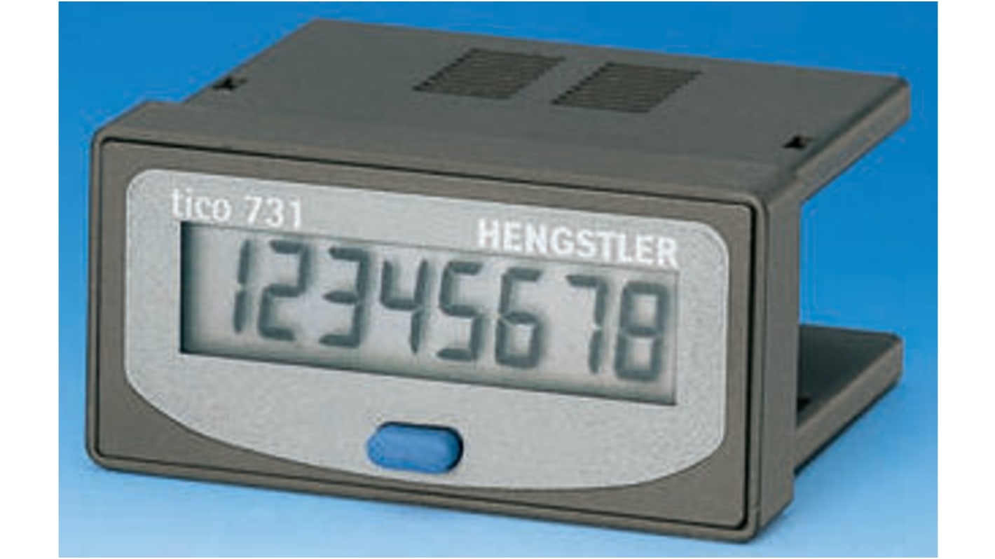 Hengstler カウンタ LCD 30Hz 8 パネル取り付け TICO 731シリーズ 0 731 203