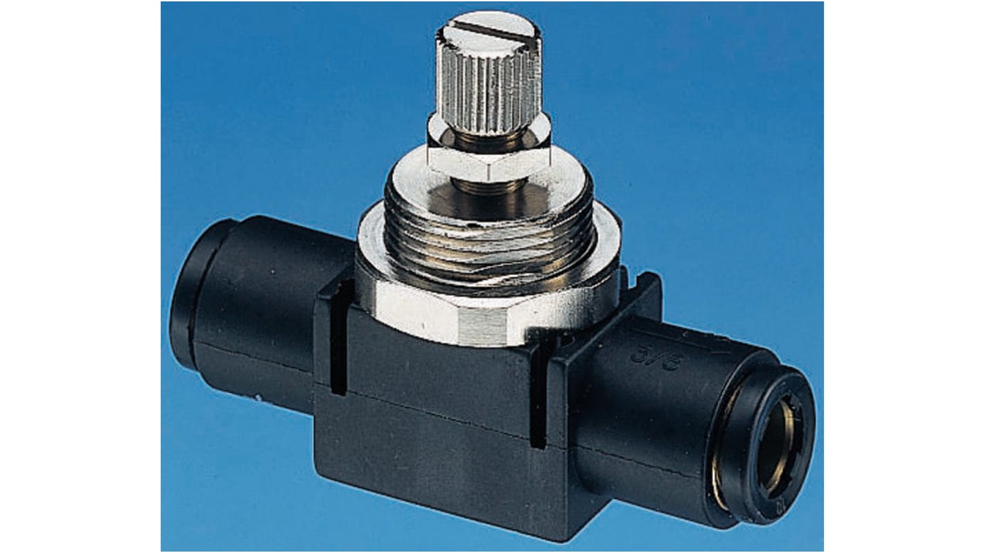 Legris 7776 Series Tube Flow Regulator, 10mm Tube Inlet Port x 10mm Tube Outlet Port