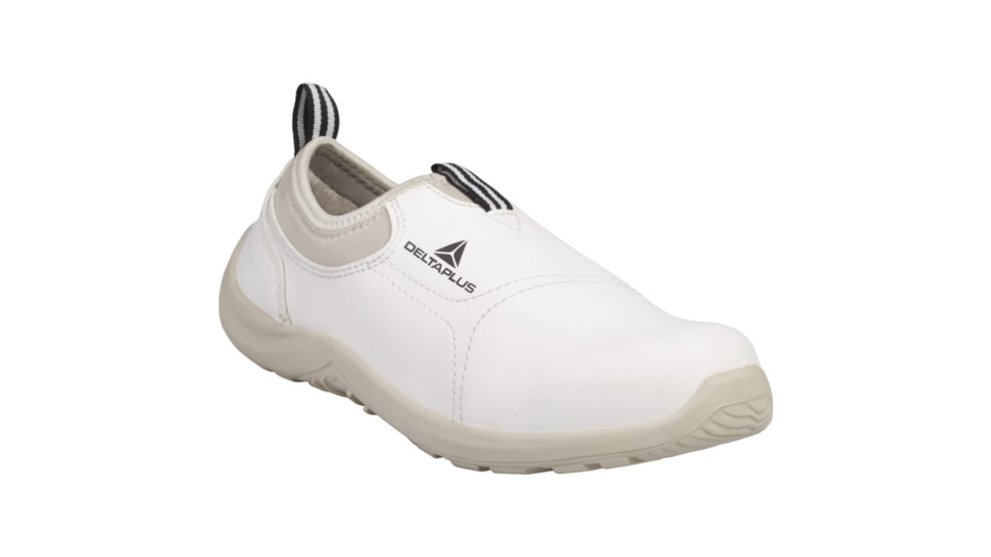 Delta Plus Unisex White Stainless Steel Toe Capped Safety Shoes, UK 10, EU 44