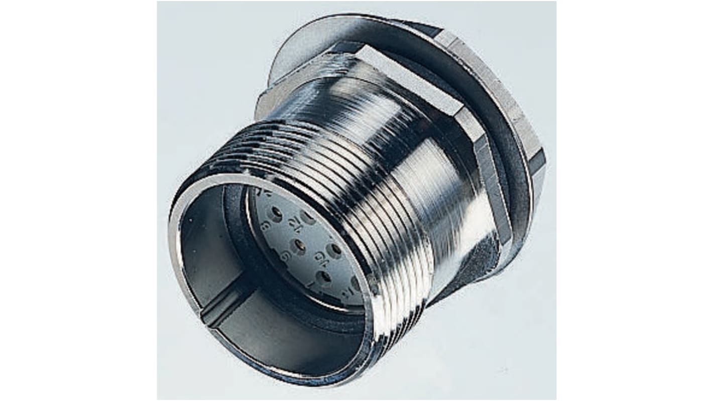 Lapp, R 9 Pole Din Plug, 7.5A, 1.5 kV IP65, Screw Lock, Male, Through Hole