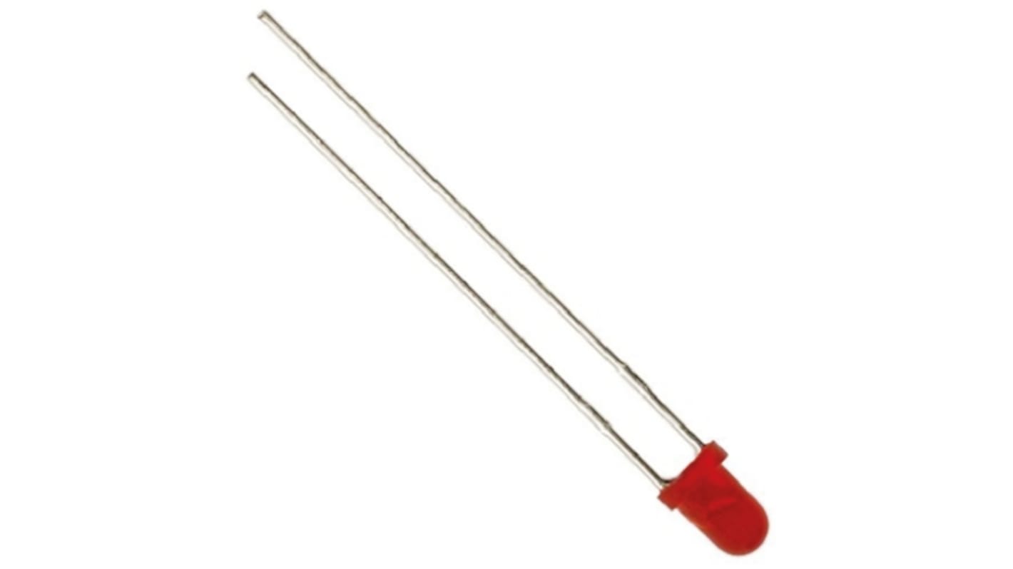 LED Rouge, Traversant, 3 mm (T-1), 2.5 V