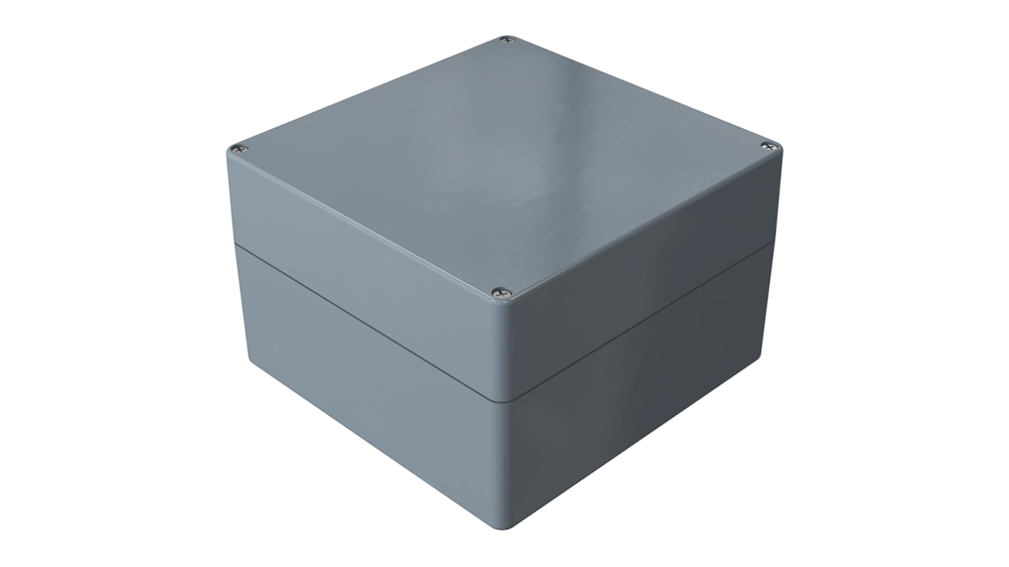 Rose Polyester Standard Series Grey Glass Fibre Reinforced Polyester Enclosure, IP66, IK08, Grey Lid, 255 x 250 x 161mm