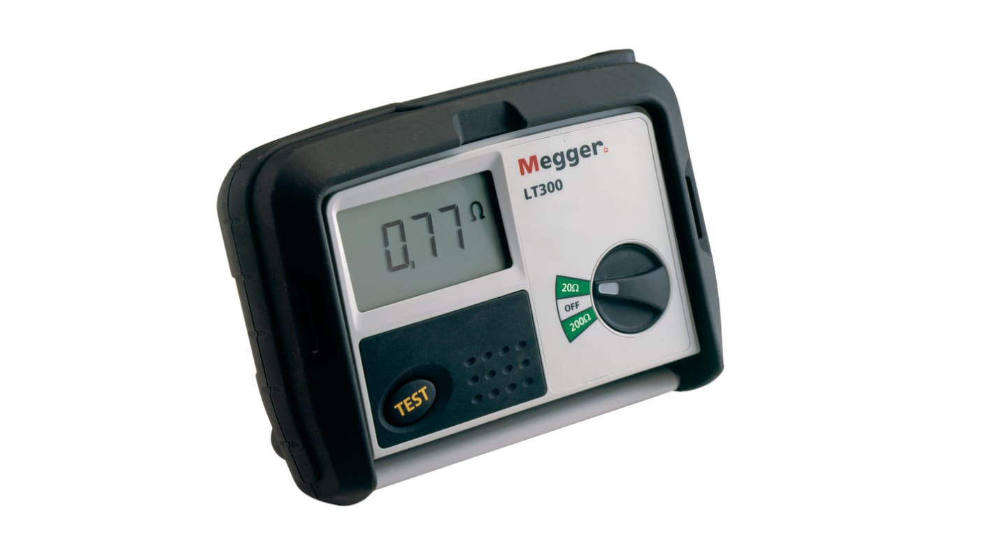 Tester di impedenza loop Megger LT300 Certificazione ISO, CAT IV, display LCD