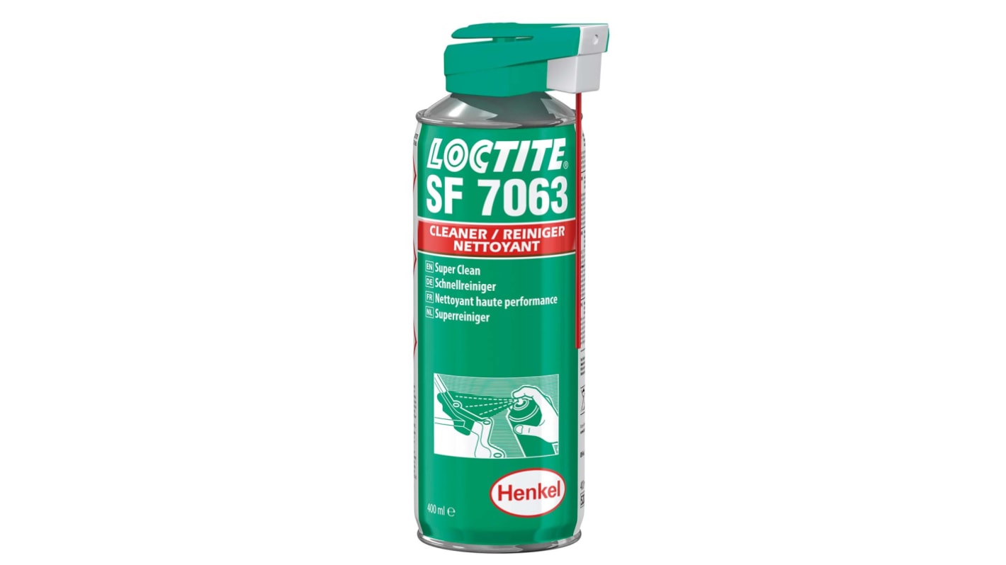 Nettoyant pour pièces mécaniques Loctite 7063, Aérosol 400 ml, Nettoyage, dégraissage