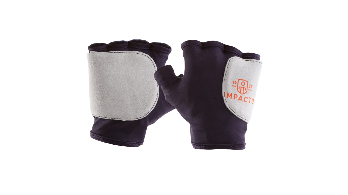Liscombe Blue, Grey Nylon Abrasion Resistant Work Gloves, Size 10