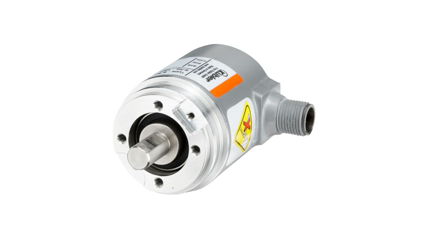 Kübler Abszolút kódoló (Mágneses), 6000rpm IO-Link, 1 → 16384impulzusok, 18 → 30 V