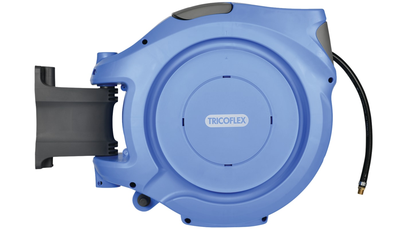 TRICOFLEX 1/4 in BSP 9.5 430mm Hose Reel 40 bar 20m Length, Wall Mounting