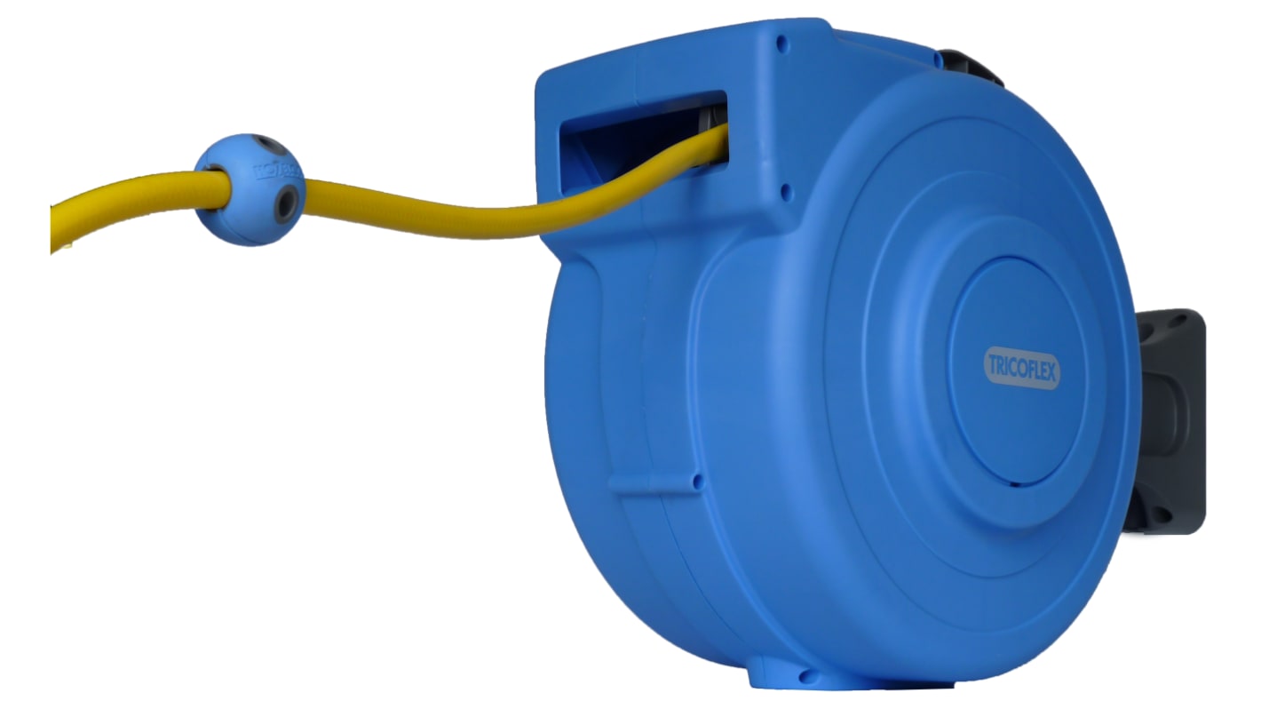 TRICOFLEX Quick Release 12 430mm Hose Reel 24 bar 18.5m Length, Wall Mounting