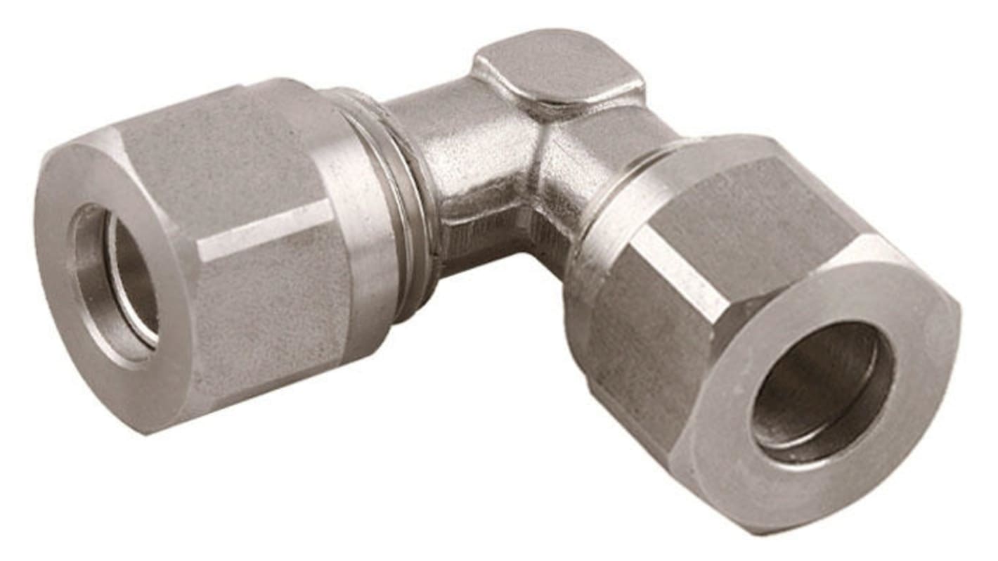 RS PRO 69260 Series Elbow Fitting, Push In 8 mm to Push In 8 mm, Tube-to-Tube Connection Style