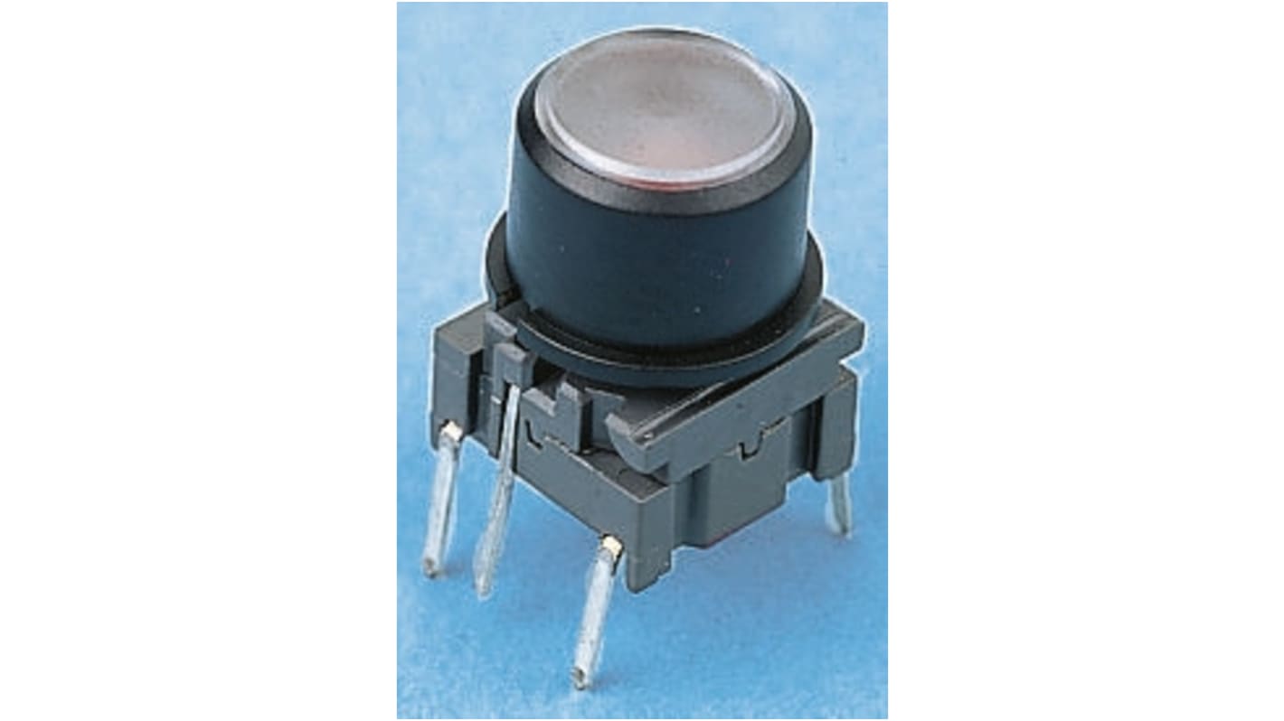 SPST Black Keyboard Switch, 50 mA @ 24 V dc, -40 → +160°C