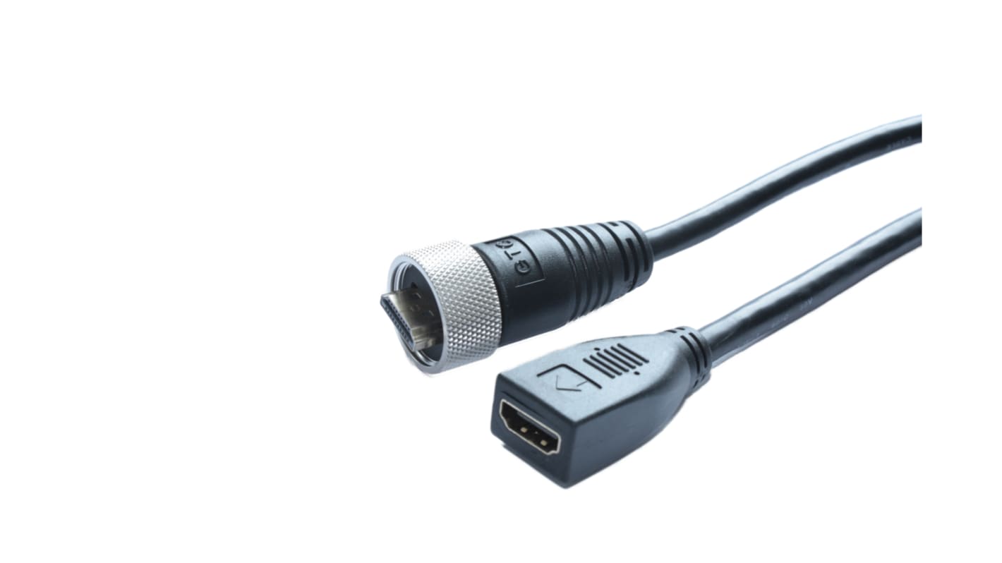 RS PRO 4K Male HDMI to Female HDMI  Cable, 2m