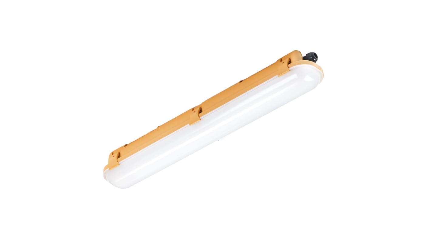 RS PRO 27 W LED Batten Light, 100 → 240 V LED Non Corrosive Fitting, 1 Lamp, Anti-corrosive, 600 mm Long, IP65