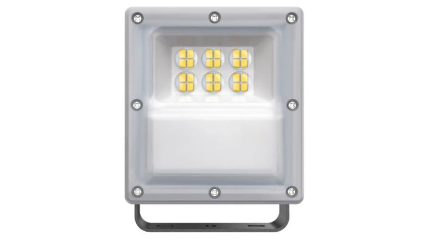 RS PRO Floodlight, 6 LED, 10 W, 1200 lm, IP65, 100 → 240 V ac