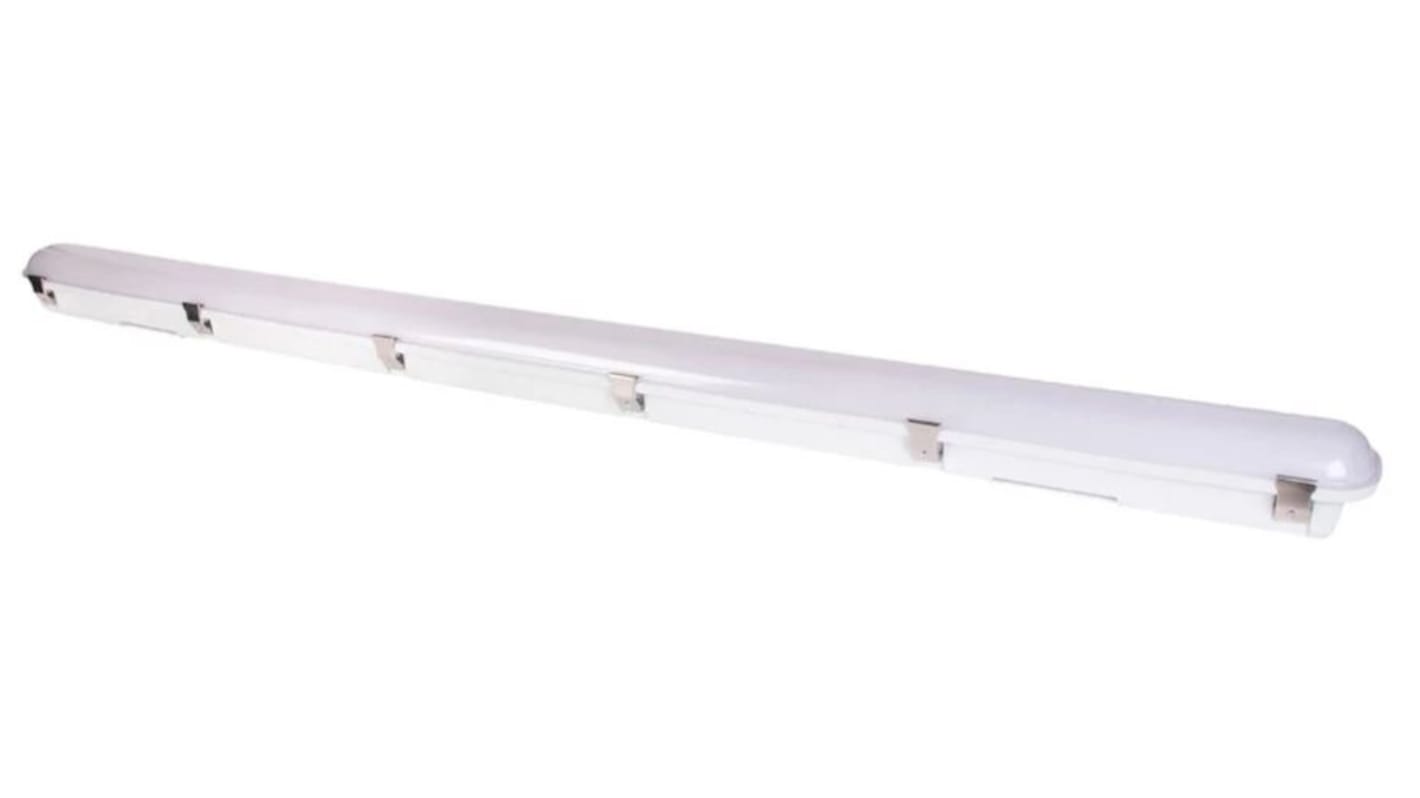 Plafoniera rettangolare RS PRO, 100 → 240 V., 30 W, 38 W, 45 W, 55 W, col. 3000K (Bianco freddo, Luce del