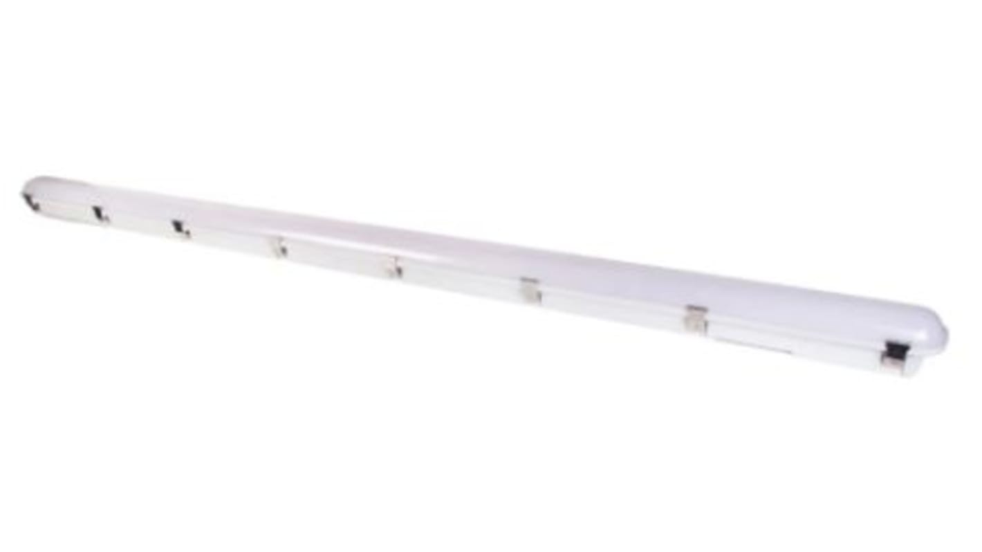 Luminaria lineal RS PRO, Emergencia, 100 → 240 V., 40 W, 56 W, 66 W, 80 W, LED CCT3 seleccionable, 1.800 mm x