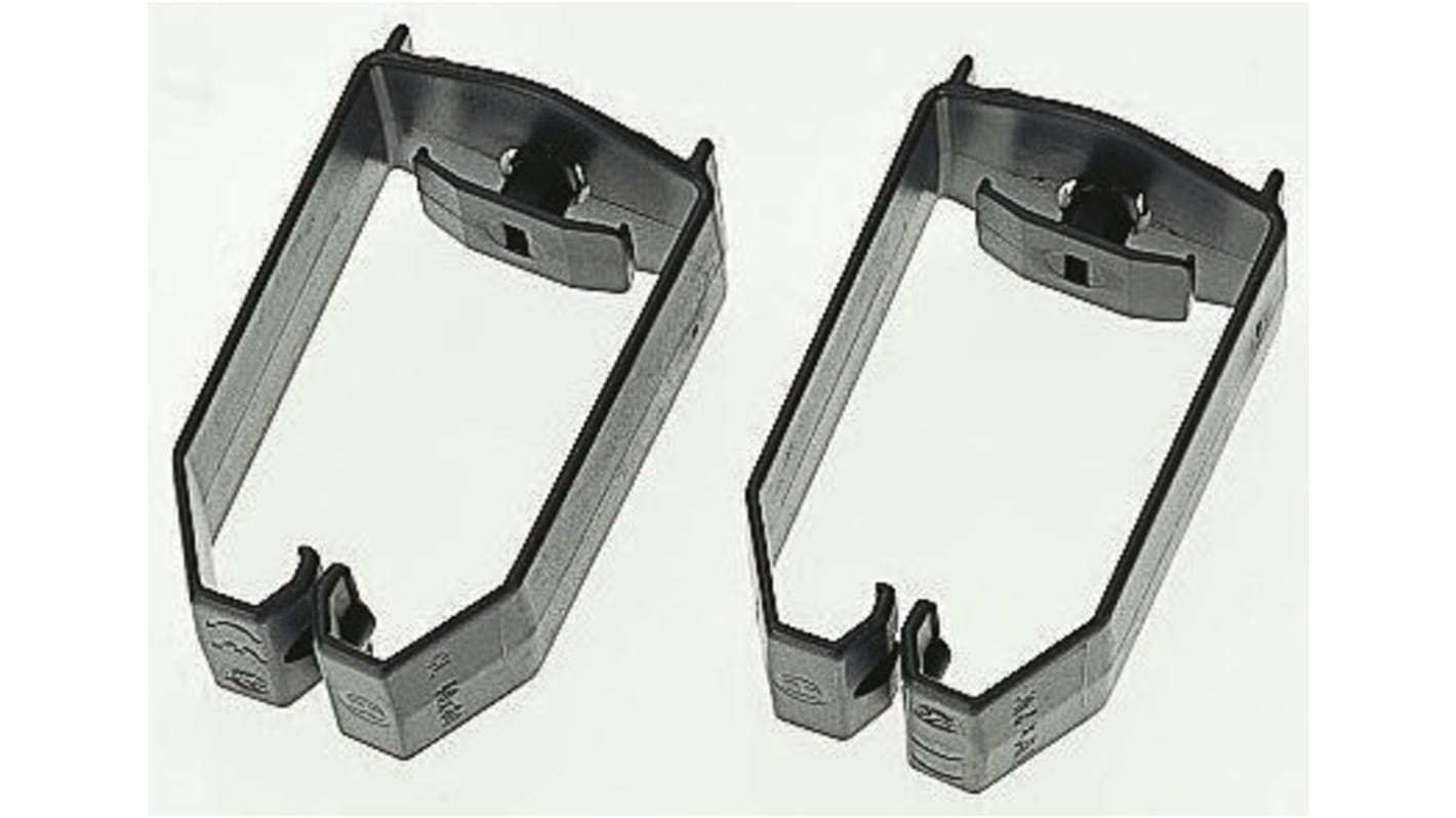 HellermannTyton Black PVC Saddle Clamp