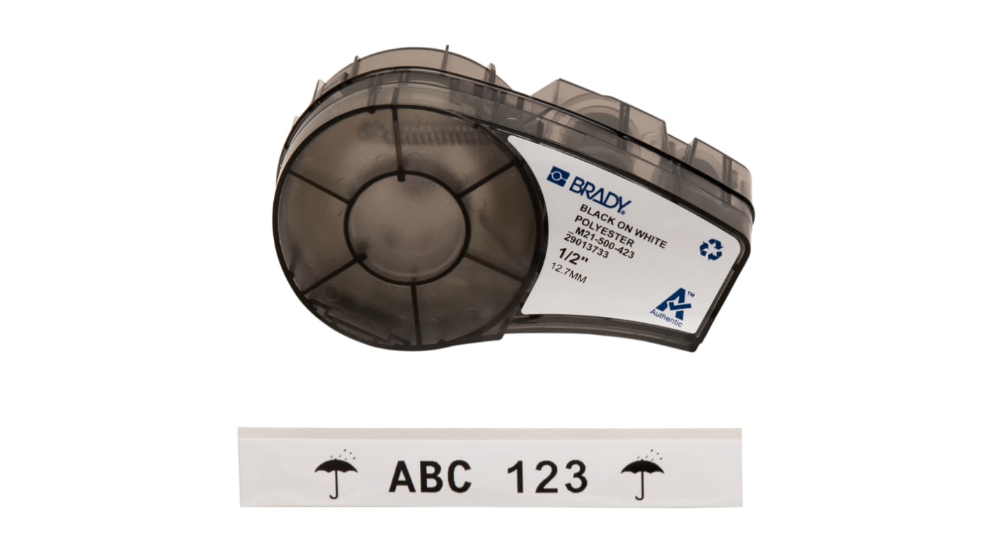 Brady B-423 Beschriftungsband Schwarz für M210, M210-LAB, M211, BMP21 LAB, BMP21-PLUS auf Weiß