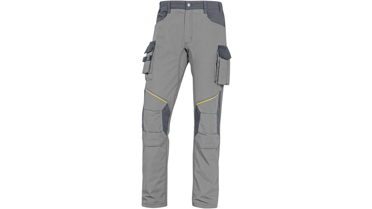 Pantalon de travail Delta Plus MACH CORPORATE, L, L Unisexe, Noir/Vert/Blanc/Jaune en Toile 65 %, polyester 35 %, coton