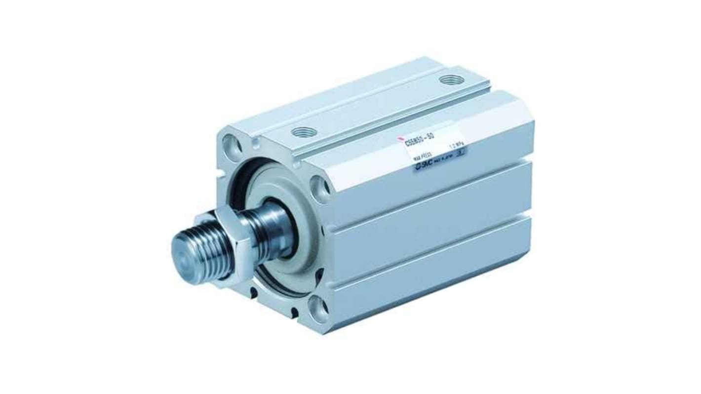 SMC Pneumatic Compact Cylinder - 32mm Bore, 40mm Stroke, C55 Series, Double Acting