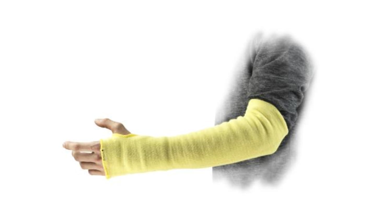 Protector de brazo Ansell 70118180 Amarillo Tejido 1 Resistente a los cortes, Protección mecánica 3, Kevlar X 3 Sector