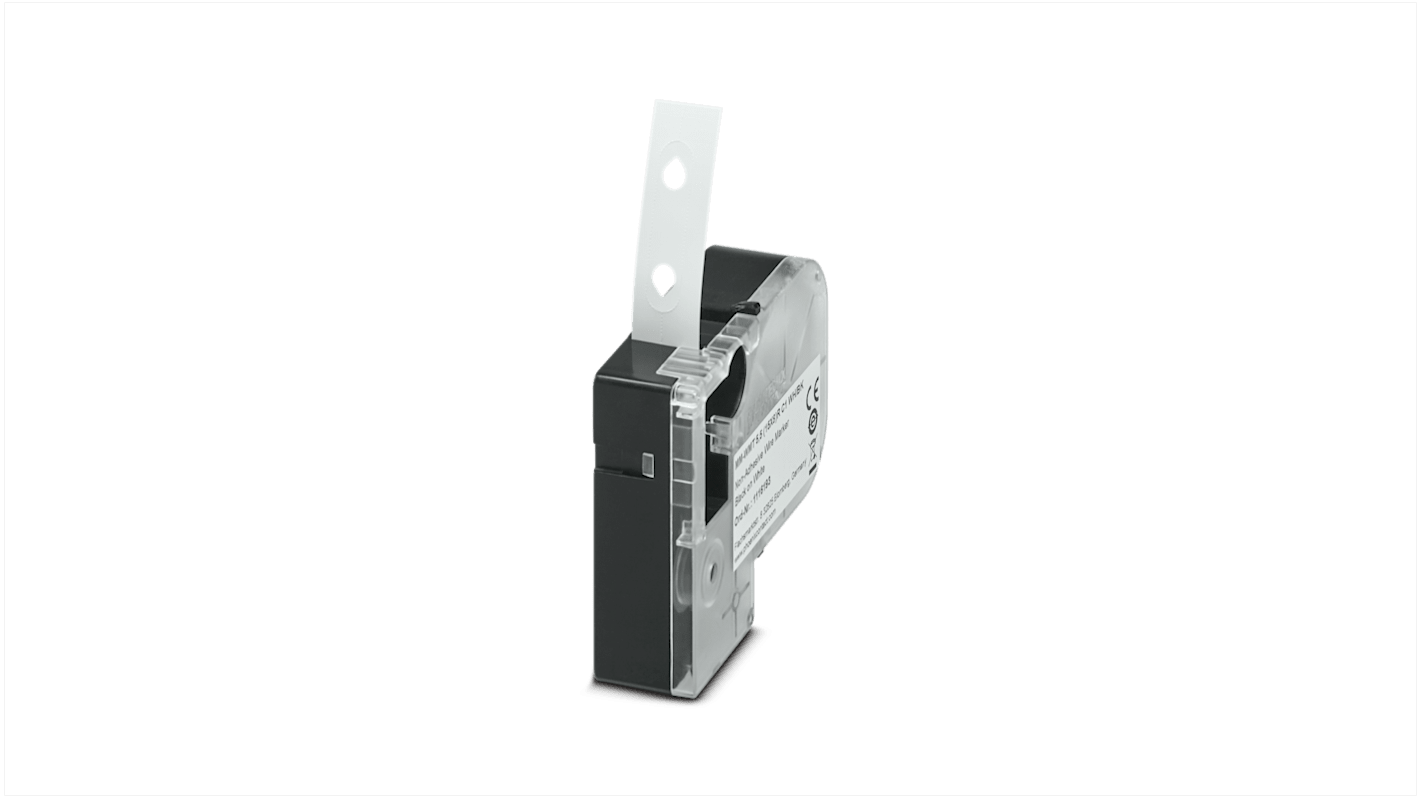 Phoenix Contact 5 (15X8)R C1 WH/BK, MM-WMT 5 Kabelmarkierung für THERMOMARK GO, aufsteckbar, Weiß, Ø 4mm - 5.5mm, 8mm,