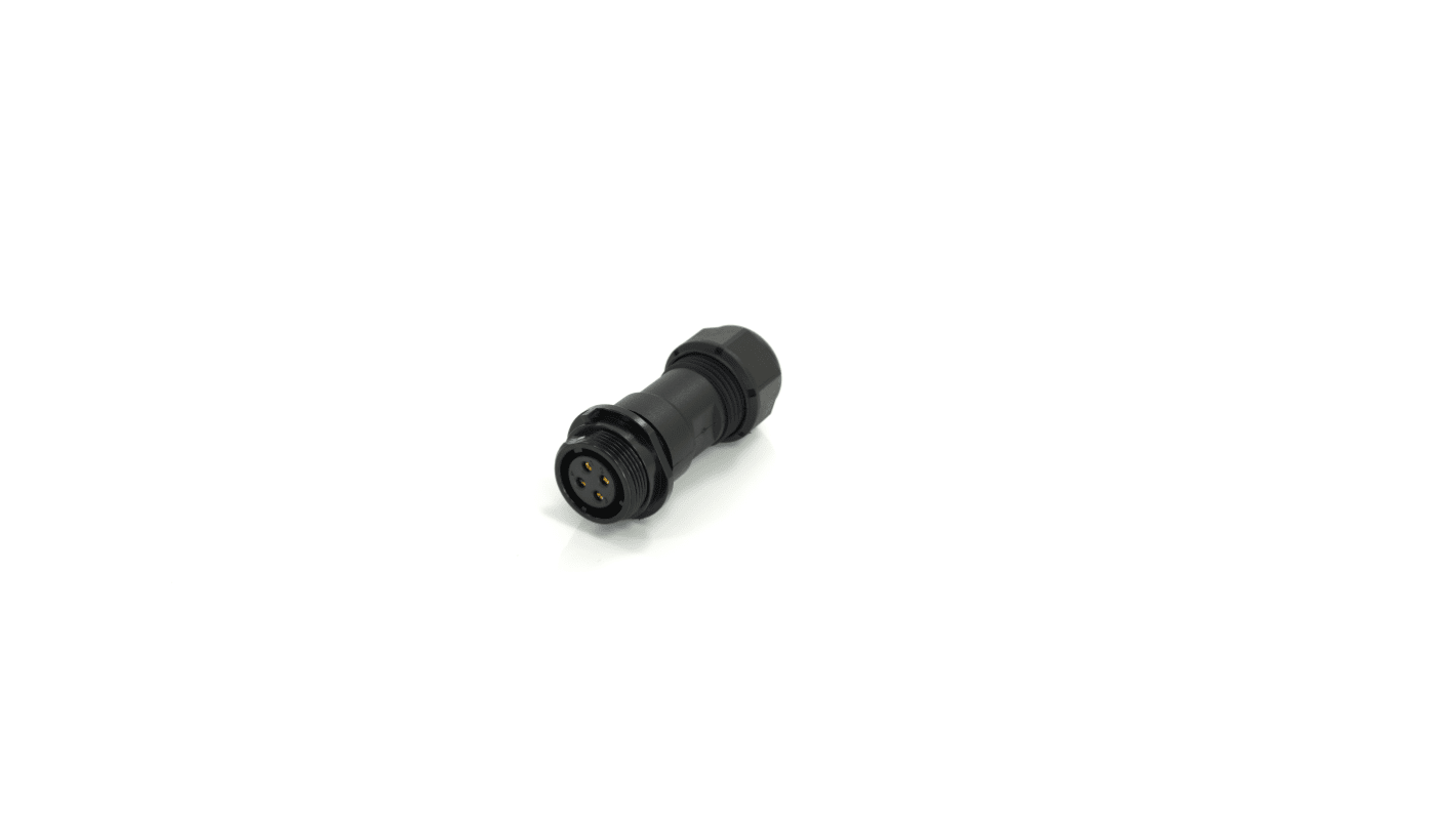 Connettore circolare RS PRO, femmina, 17 mm, 4 poli, Montaggio su cavo