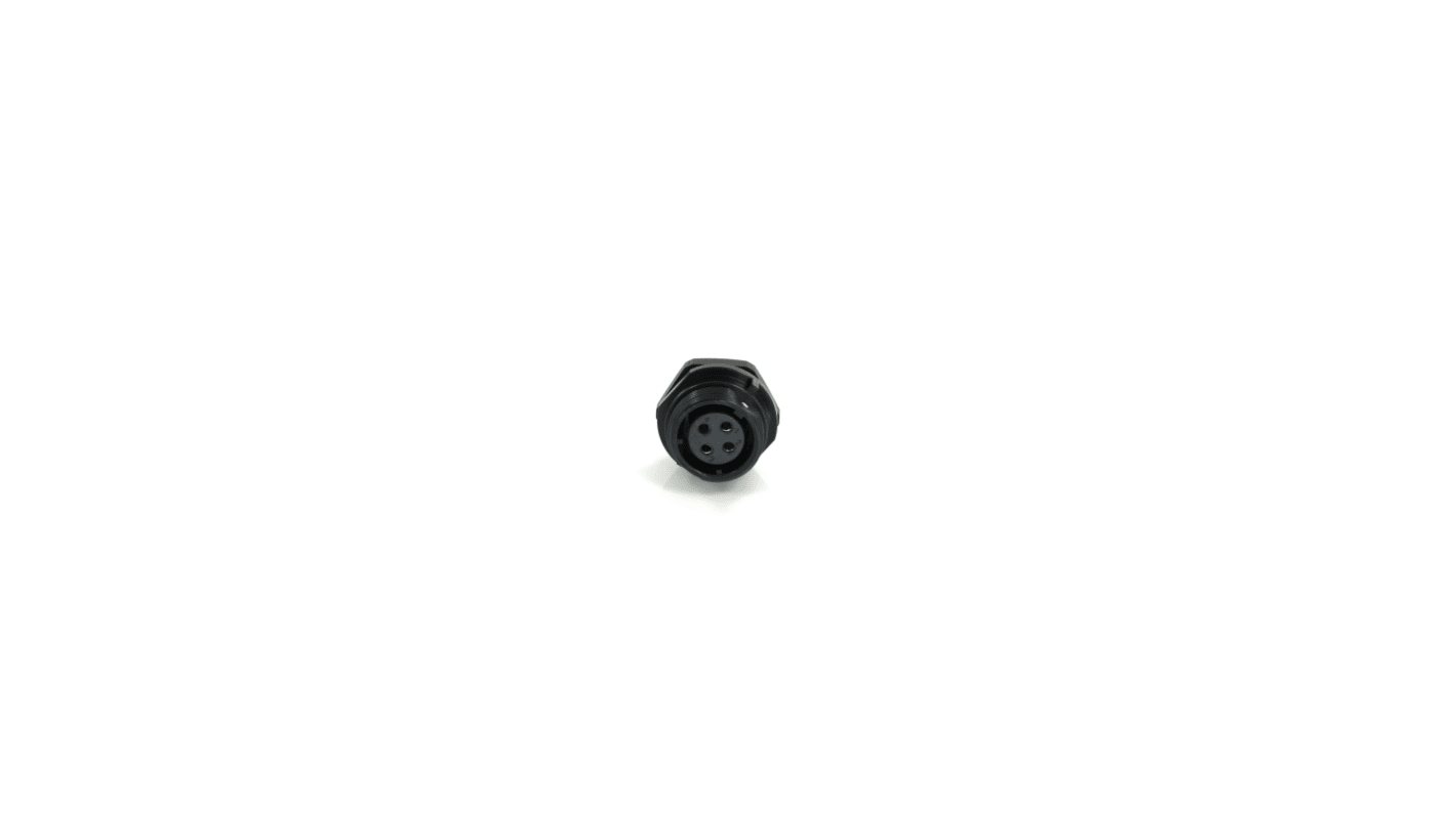 RS PRO Circular Connector, 4 Contacts, Panel Mount, 17 mm Connector, Socket, Female, IP68