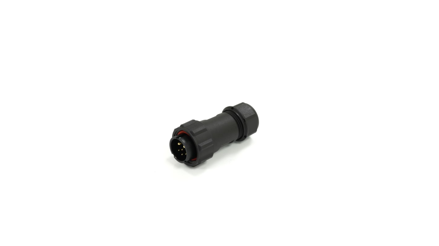 Conector circular RS PRO macho de 6 vías macho, montaje aéreo, IP68