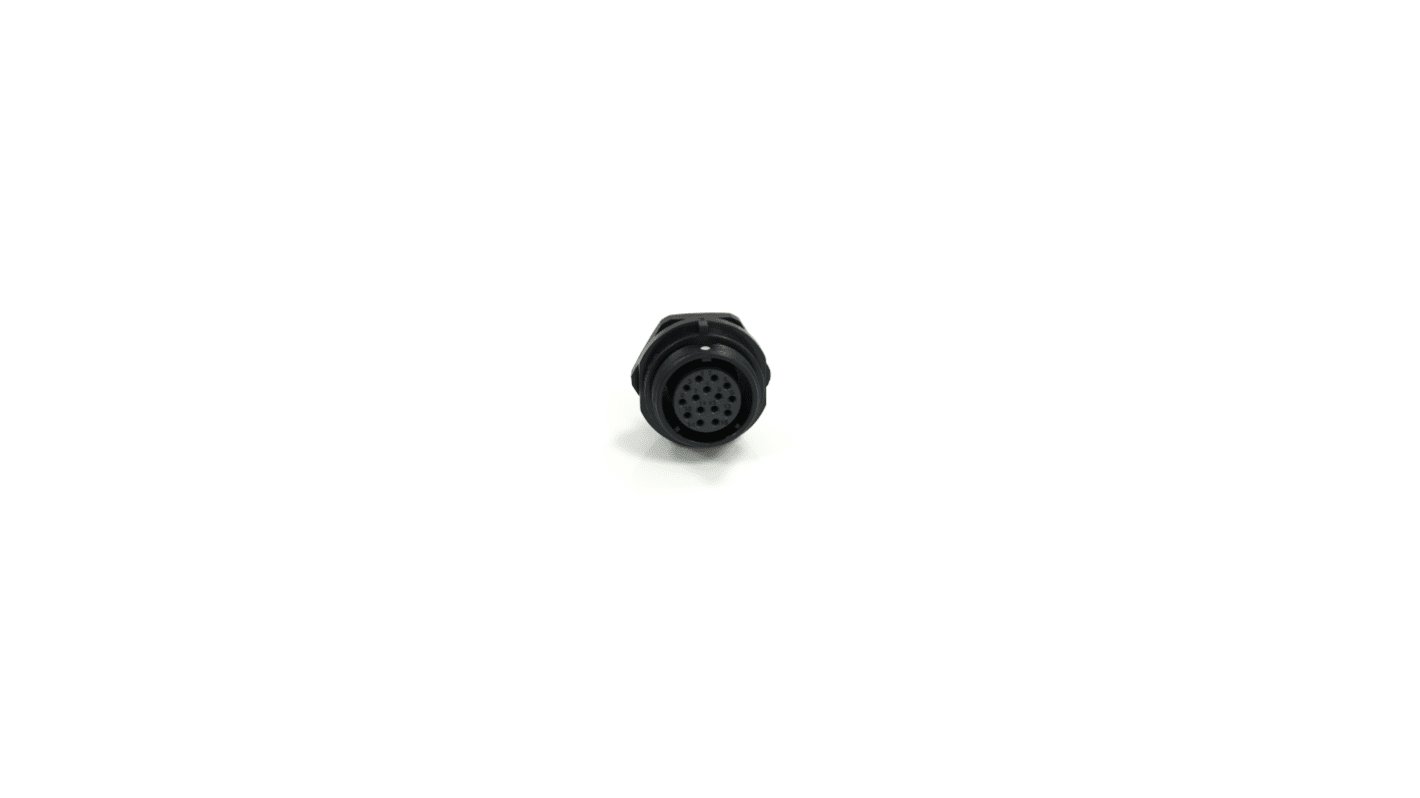 Conector circular RS PRO hembra de 15 vías hembra, Montaje en Panel, IP68