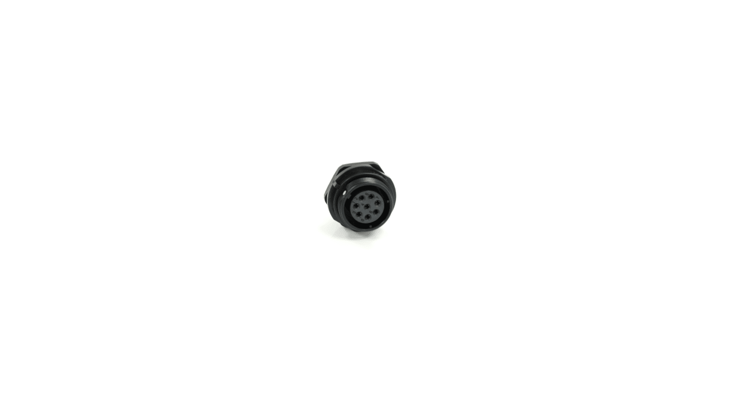 Connecteur circulaire RS PRO, 21 mm 8 contacts, Montage panneau, raccordement A souder