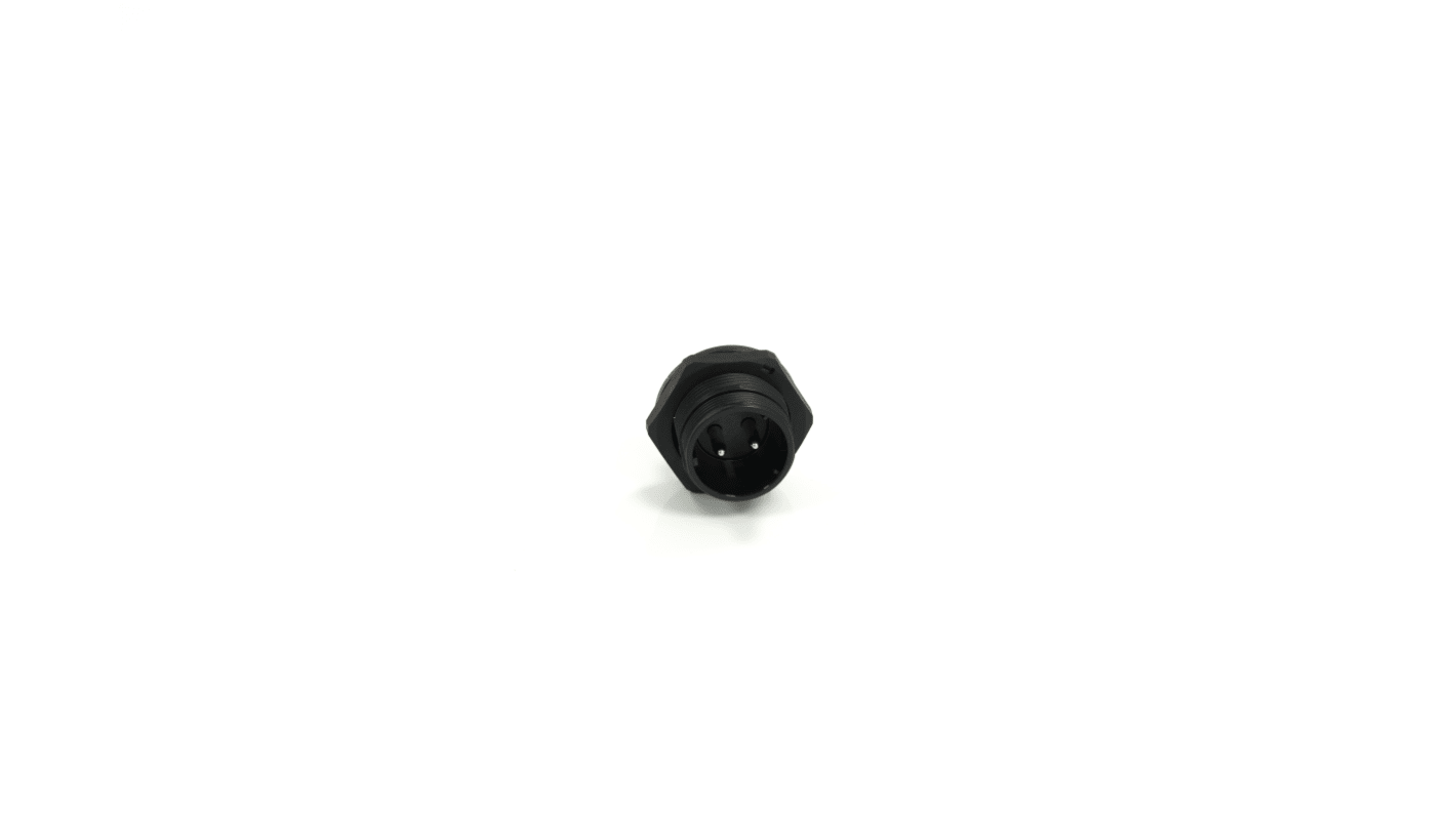 RS PRO Circular Connector, 2 Contacts, Panel Mount, 21 mm Connector, Plug, Male, IP68