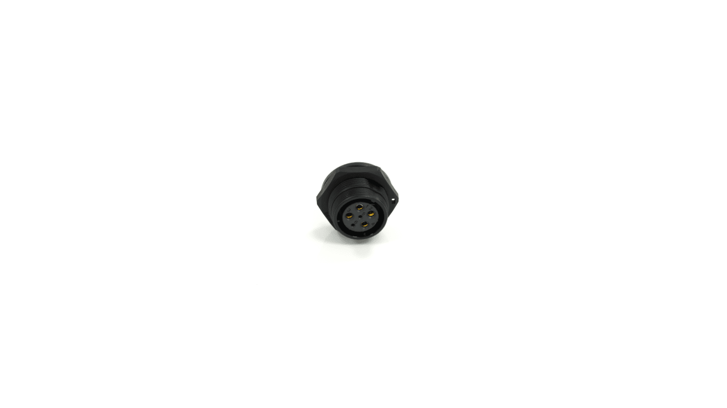 RS PRO Circular Connector, 6 Contacts, Panel Mount, 21 mm Connector, Socket, Female, IP68