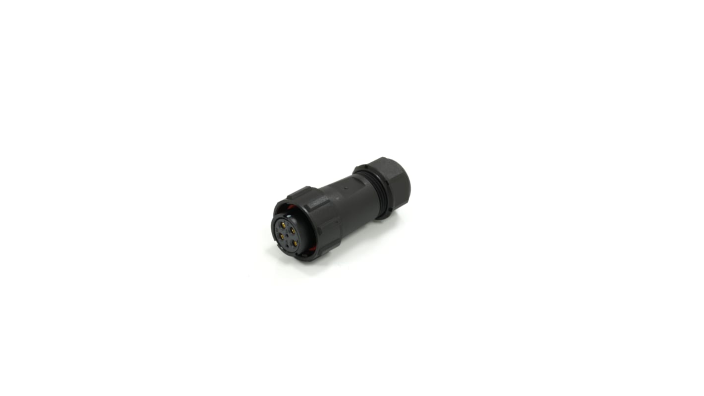 Conector circular RS PRO hembra de 6 vías hembra, montaje aéreo, IP67