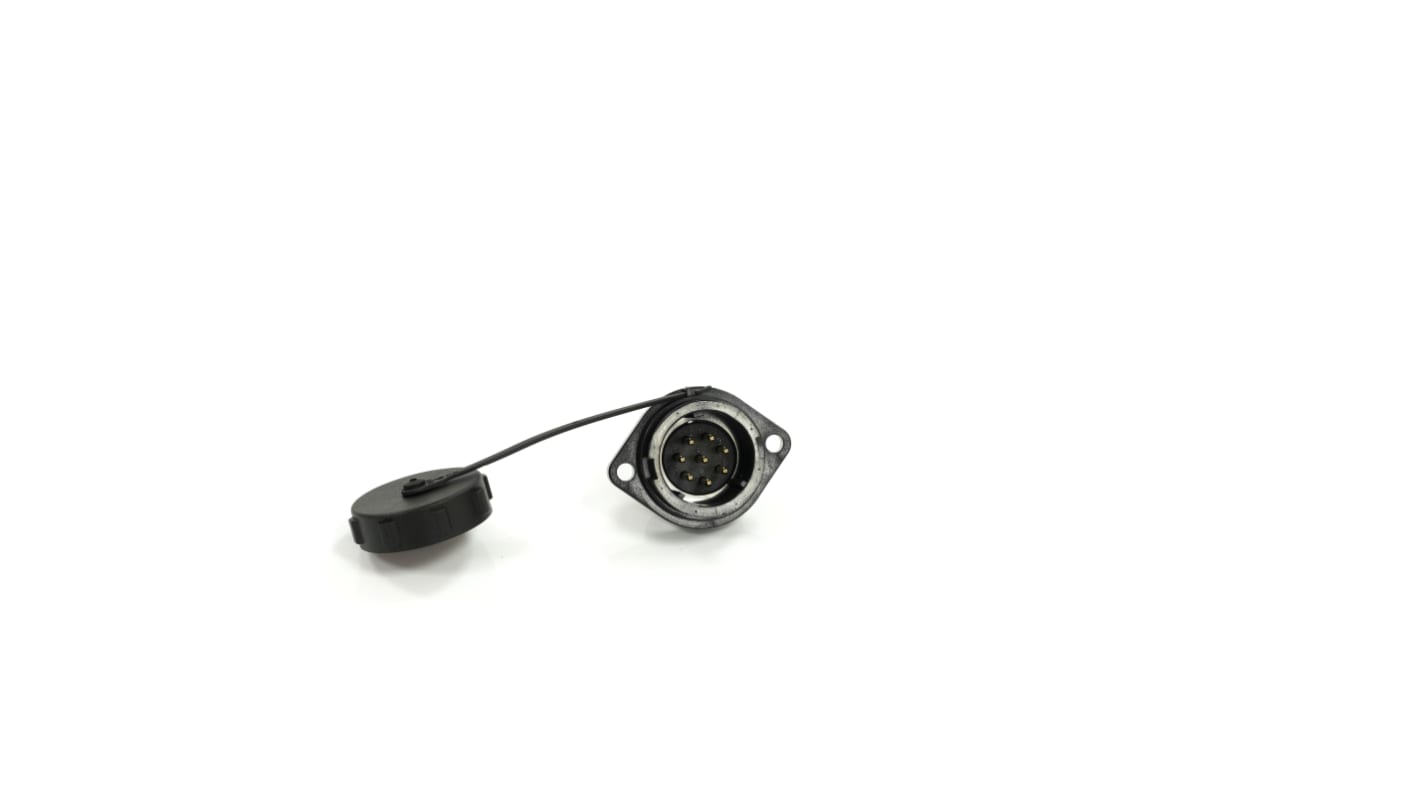 RS PRO Circular Connector, 8 Contacts, Panel Mount, 21 mm Connector, Plug, Male, IP67