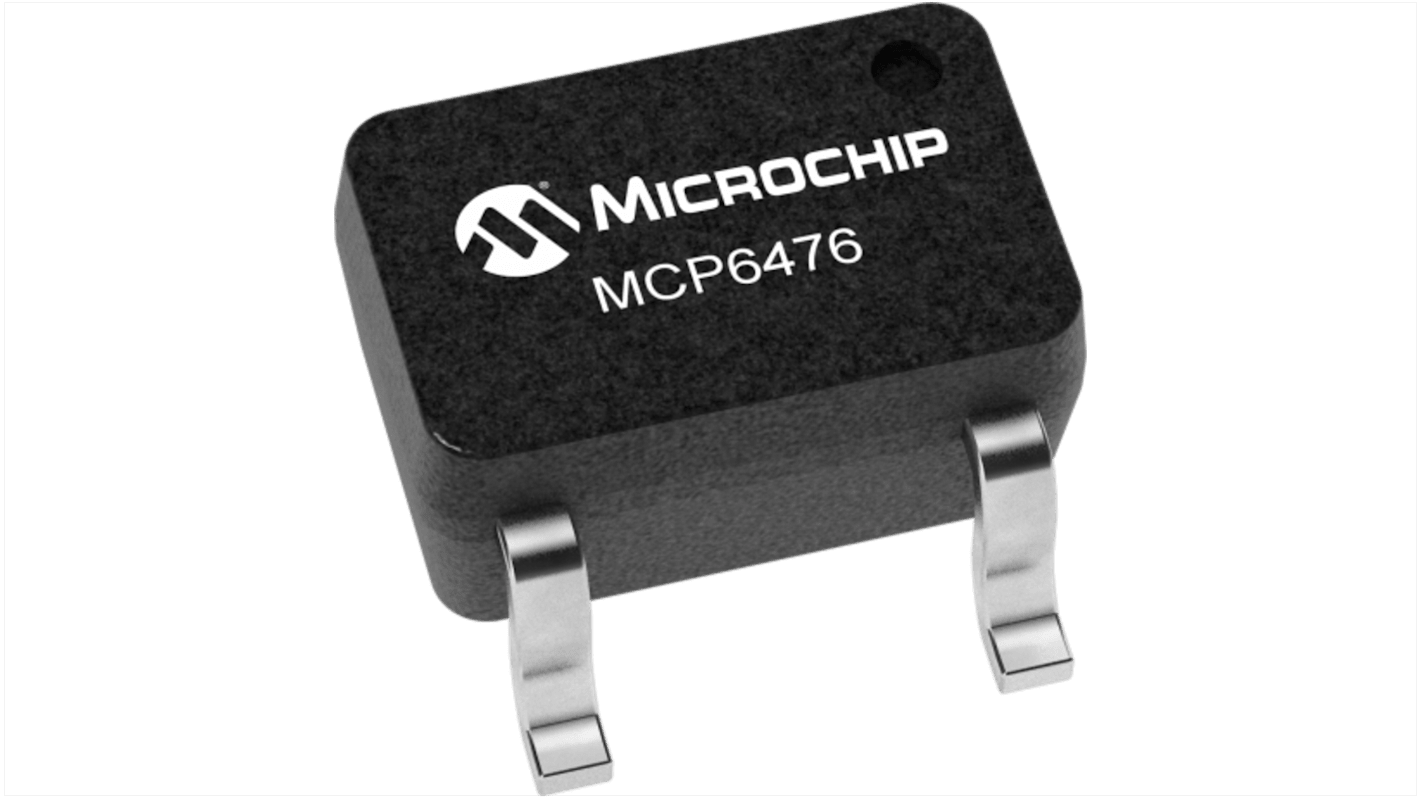 Microchip オペアンプ, SMD, 1回路, 単一電源, MCP6476T-E/LT