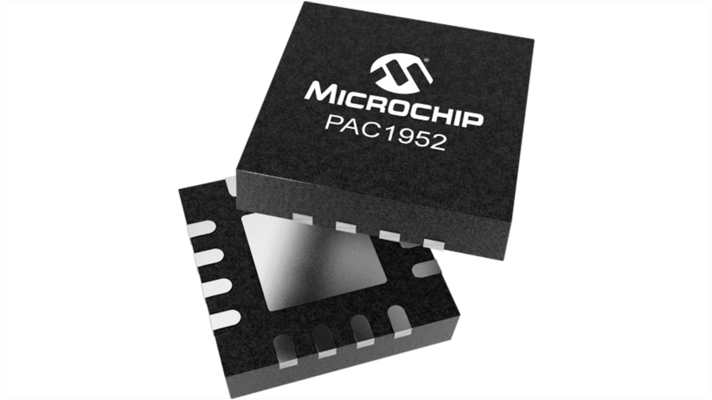 Microchip PAC1952T-2E/4MX, Current Monitor 16-Pin, VQFN