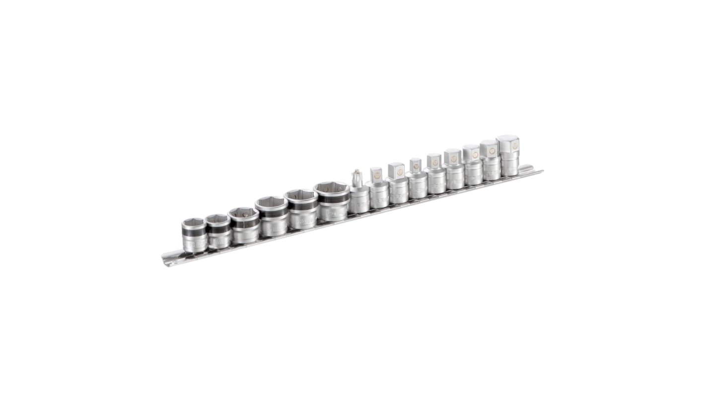 Facom 15-Piece 3/8 in Oil Drain Socket Set