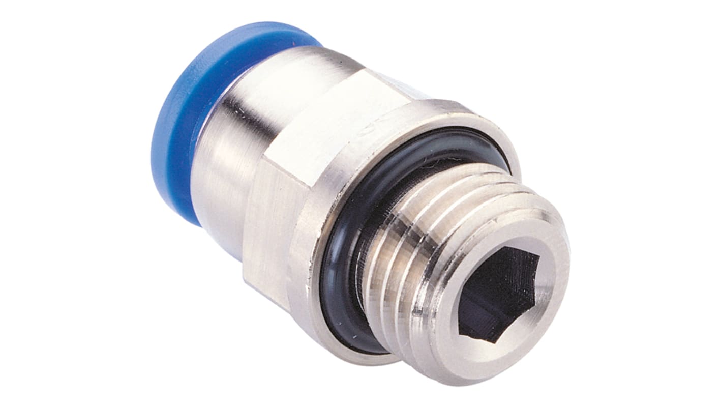 RS PRO PC Series Threaded-to-Tube, 6 mm to M6, Threaded-to-Tube Connection Style