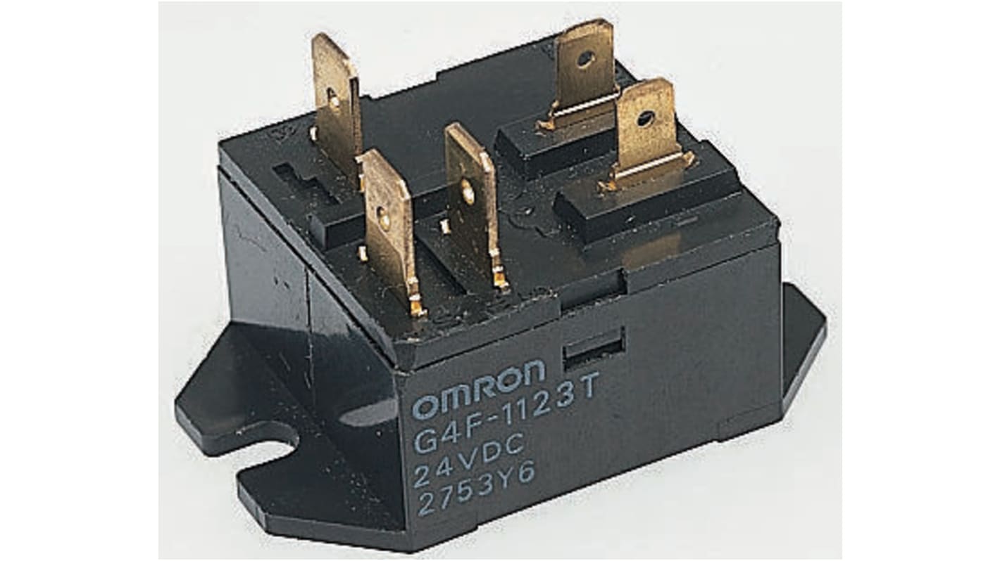 G4F1123TUS 24DC Omron NonLatching Relay, 15A Switching Current RS