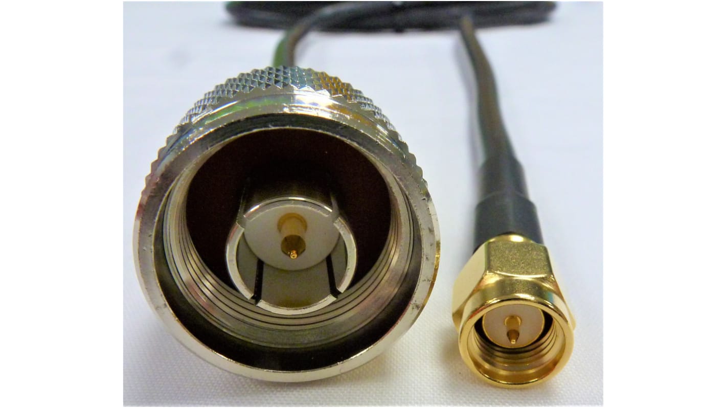 Cable coaxial RF195 Mobilemark, 50 Ω, con. A: SMA, con. B: SMA, long. 3m Negro