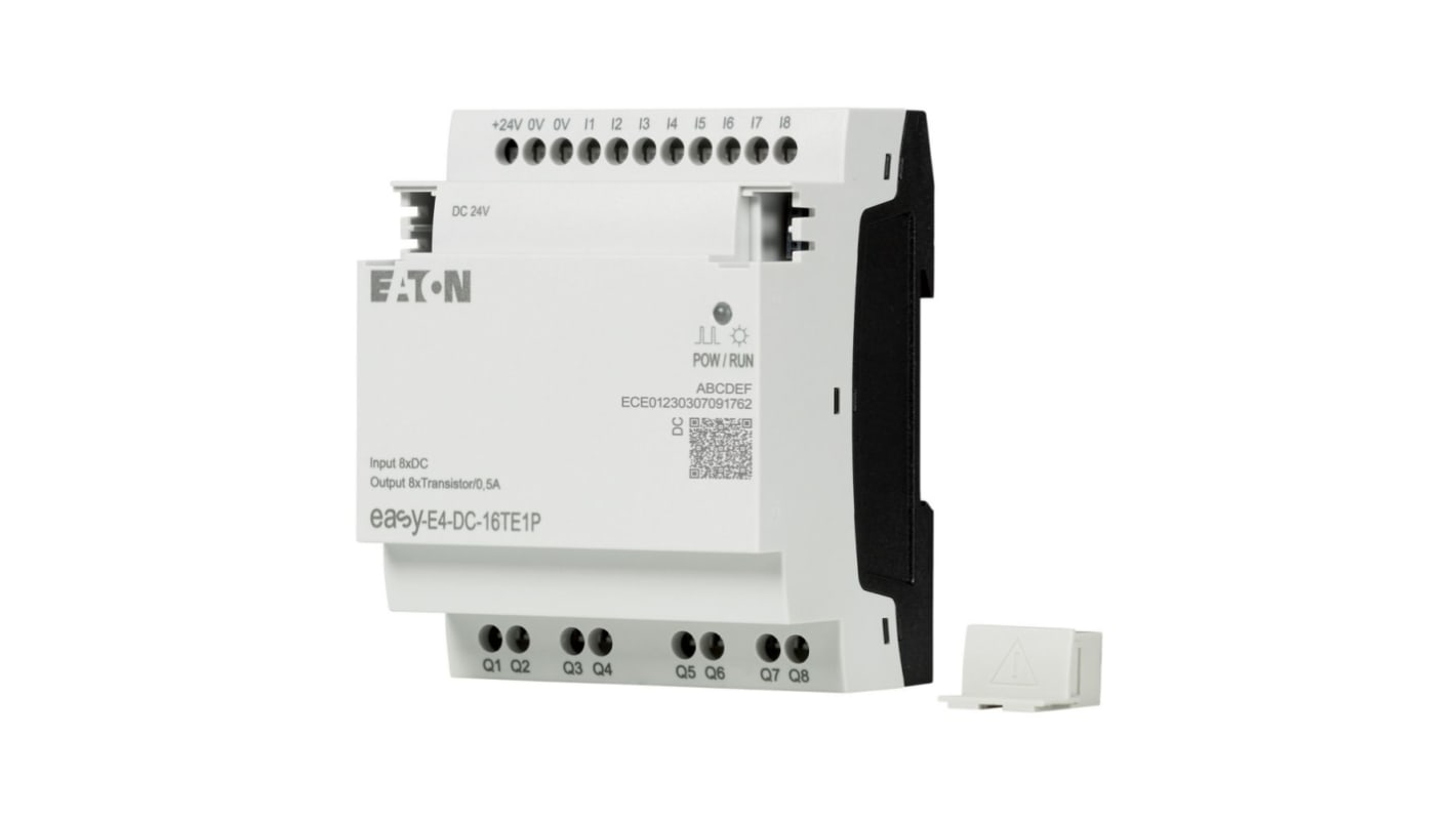 Relé de control Eaton EasyE4, 0 V, 8 entradas tipo Digital, 8 salidas tipo Transistor, comunicación Ethernet