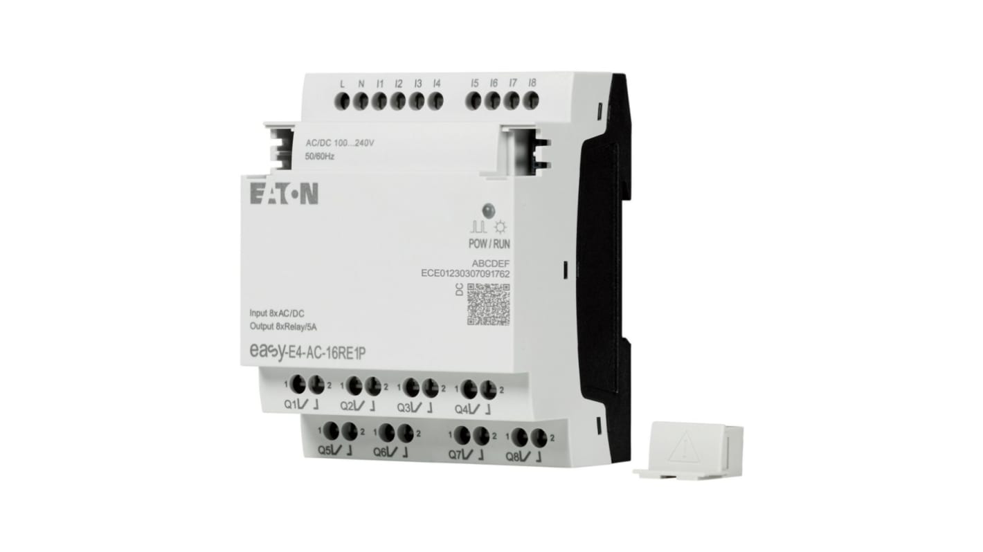 Relé de control Eaton EasyE4, 264 V, 8 entradas tipo Digital, 8 salidas tipo Relé, comunicación Ethernet