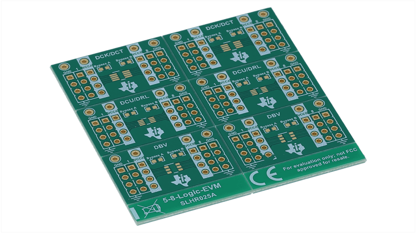 Texas Instruments 開発キット 8 ピン DCK 、 DBV パッケージ、 DCT 、 DCU 、 DRL用 プリント基板 5-8-LOGIC-EVM