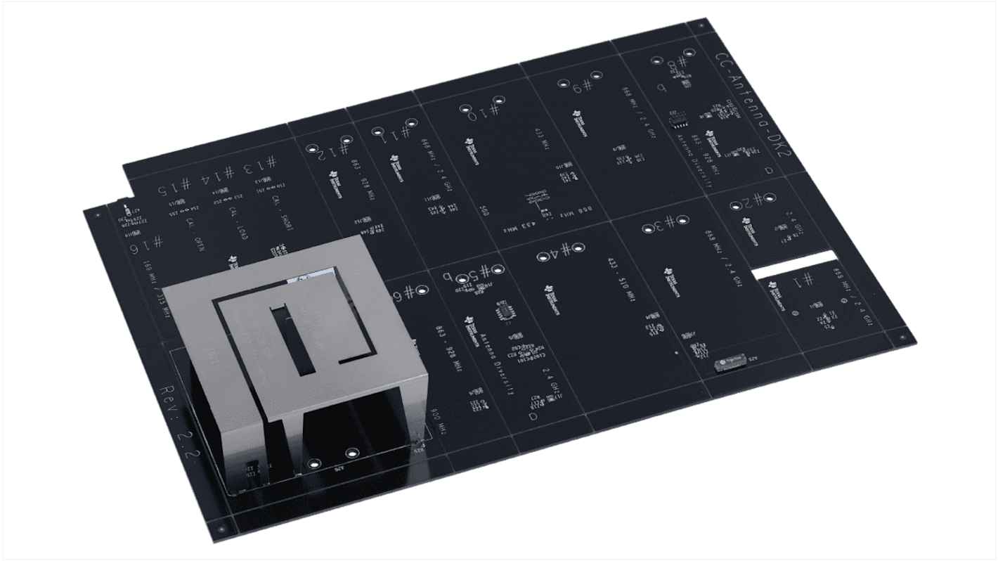 Zestaw testowy Zestaw uruchomieniowy LaunchPad, znacznik sensora Projektowanie anten Texas Instruments Antena PCB 169
