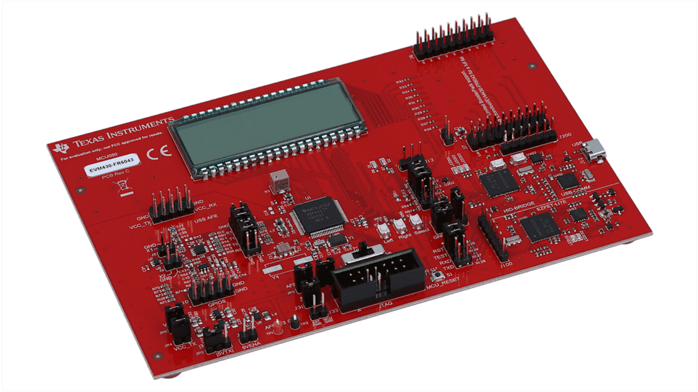 Módulo de evaluación Convertidor de flujo ultrasónico Texas Instruments MSP430FR6043 Ultrasonic Sensing Evaluation