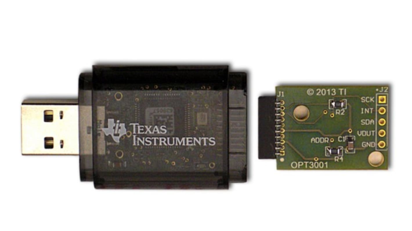 Módulo de evaluación Sensor de luz ambiental Texas Instruments OPT3001 Digital Ambient Light Sensor - OPT3001EVM, para