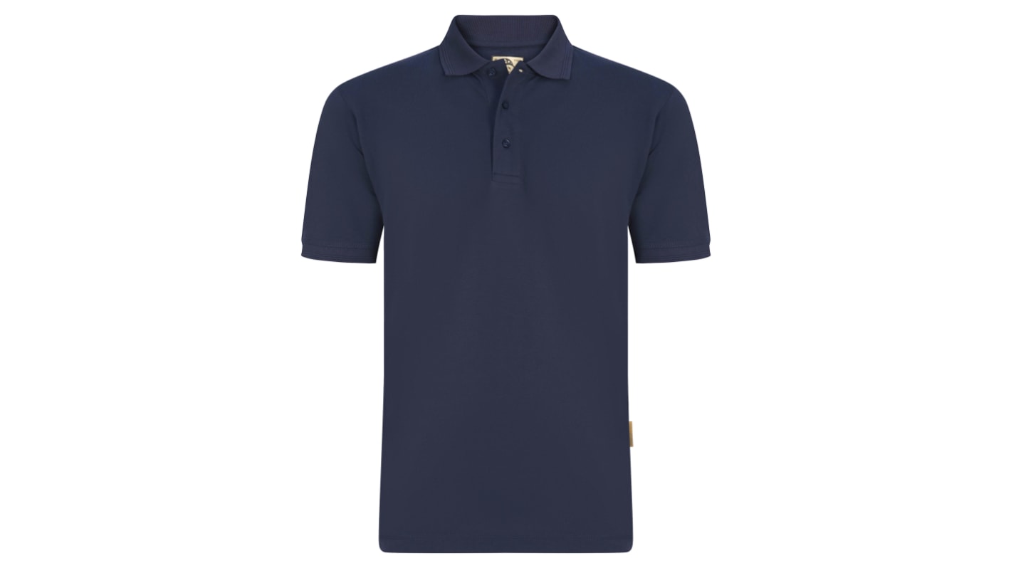 Polo Blu Navy Orn Osprey EarthPro Poloshirt, XXL, in Cotone, Poliestere riciclato