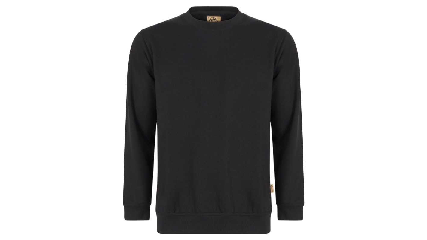 Orn Kestrel EarthPro Sweatshirt Black Cotton, Recycled Polyester Unisex's Work Sweatshirt X Large