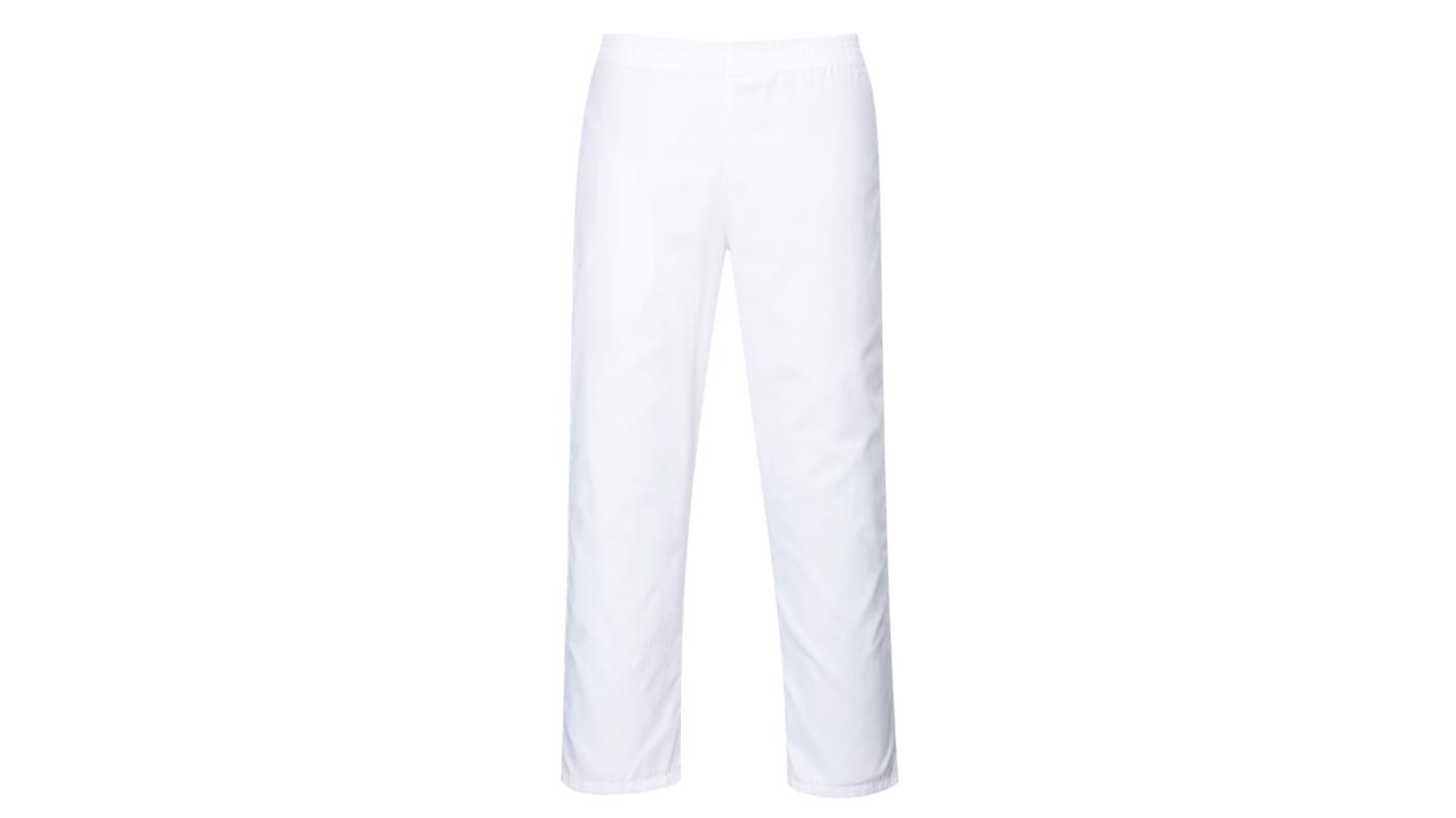 Pantaloni da lavoro Bianco 35% cotone, 65% poliestere per Unisex vita 104cm', lunghezza 109poll Di lunga durata 104cm