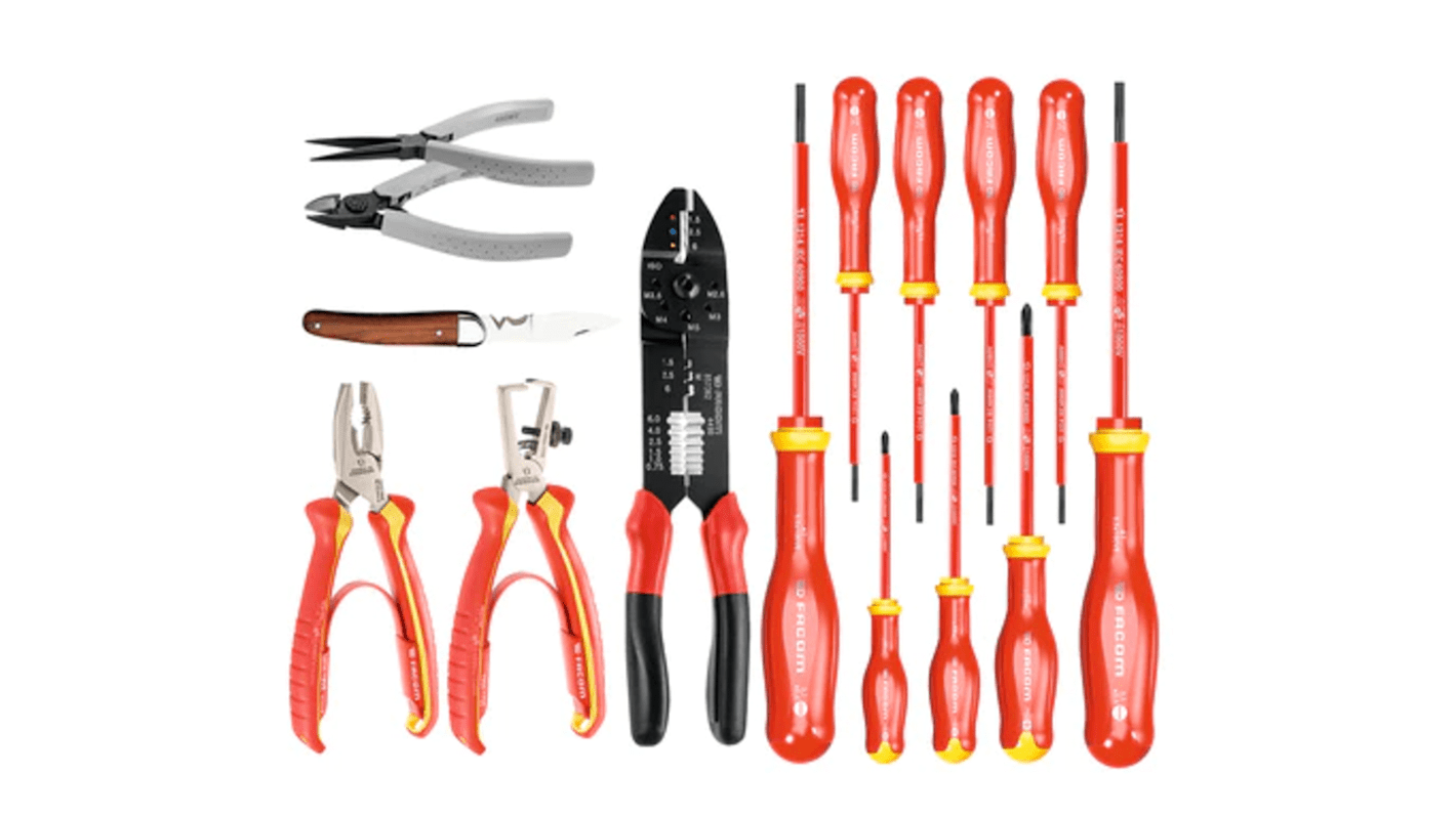 Facom 15 Piece Electricians Tool Kit